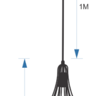 Pendente Aramado Tom Dixon Balão Preto