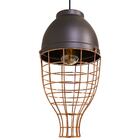 Pendente Aramado Vertical Cobre E Cinza Fosco Pd1109 St1502