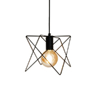 Pendente Aramado X1 Em Metal Preto Para 1 Lâmpada E27 - Ht-x1