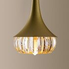 Pendente/arandela Ouro E Ambar Korina 12cm + Led 1x G9 Bf Sta