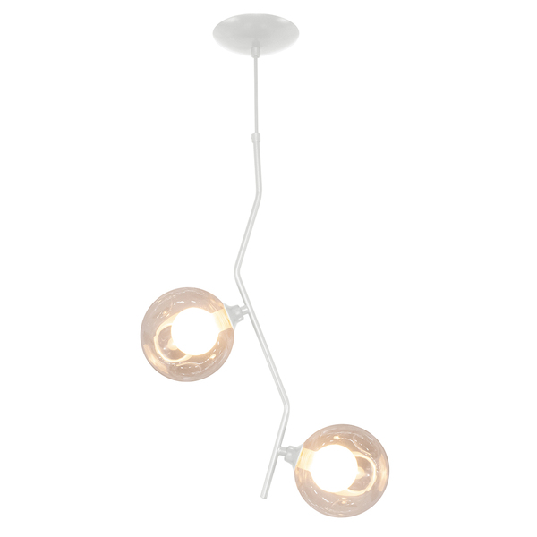 Pendente Aro Duplo Angular Jabuticaba Branco Harmony Ambar