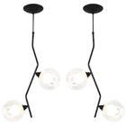 Pendente Aro Duplo Angular Jabuticaba Preto Harmony