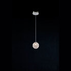 Pendente Arpejo Cromado E Cristal Original Transparente 11x16