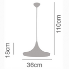 Pendente Art Alumínio Dourado Premier