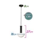 Pendente Artemis Cupula Vidro Vl005 Starlux + 1x G9 Branco Fr