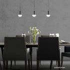 Pendente Artemis Vidro Preto Fosco + Led G9 Bf Starlux Vl004