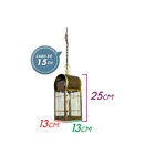 Pendente Artesanal Latão London Vintage Rustica Ouro Velho St