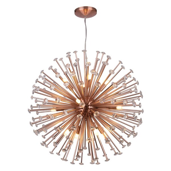 Pendente Astro Bella 60cm na cor Cobre para 12 Lâmpadas G9 -