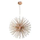 Pendente Astro Cristal Cobre Bella + 12 Led G9 5w 110V Branco