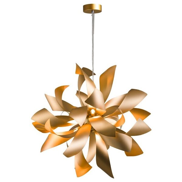 Pendente Atmo Bella Dourado Fosco para 6 Lâmpadas G9 - RE001G