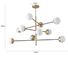 Pendente Atomus 10 Globo Ld5051