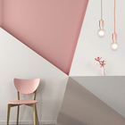 Pendente Attena Uno Redondo Alumínio Rose Gold Bivolt