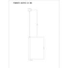 Pendente Áustria 35cm Woods Cobre Fosco