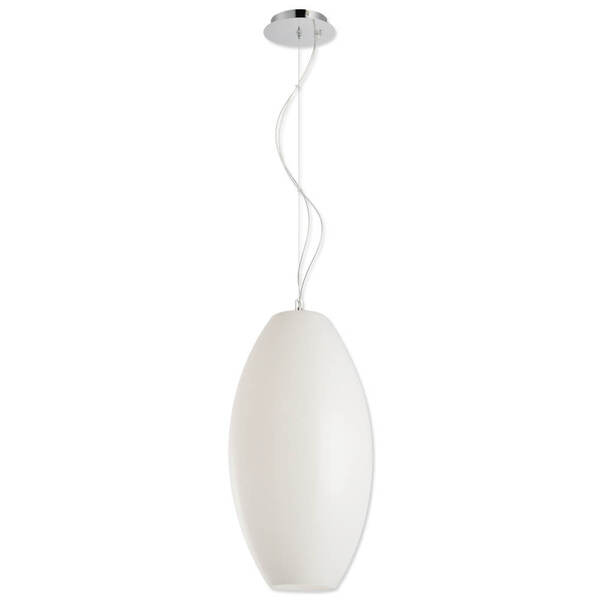 Pendente Avant Polaris Vidro Branco Brilhante Para 1 Lampada