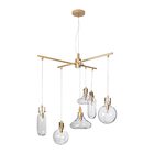 Pendente Babel Lt008-cl Ouro Cupula Vidro G9 Starlux St2558