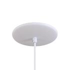 Pendente Bala Luminária Lustre Alumínio Branco Textura C/ Lar