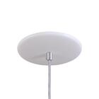 Pendente Bala Luminária Lustre Alumínio Branco Textura - Rei