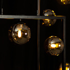 Pendente Balanço Retângulo 35cm Preto Fumê Tr005 Bella + 3x L