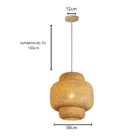 Pendente Bambu Bali 50cm Gmh