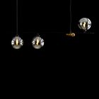 Pendente Bambu Preto Hl017sb Bella + 3x Led G9 Branco Frio St