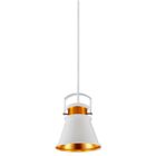 Pendente Bartô Branco/dourado 1e27 25x25cm