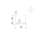 Pendente Bella  Petit Poá Cromo Preto E Branco 90x28cm E27 Bo