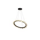 Pendente Bella Aster Oc024b Led 28w 3.000k Preto 60 Diametro