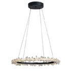 Pendente Bella Aster Oc024b Led 28w 3.000k Preto 60 Diametro