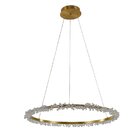 Pendente Bella Aster Oc025g Led 40w 3.000k Dourado Diam 80cm