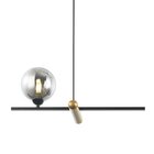 Pendente Bella Bambu Preto 80x19x29cm G9 75w Hl017sb