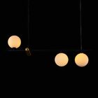 Pendente Bella Bambu Preto E Dourado 80x19x29cm G9 75w Hl017sw