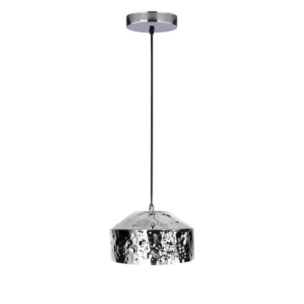 Pendente Bella Brass 24x16cm E27 Cromado Jy006c