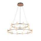 Pendente Bella Candel Fr Gold/br Fosco  21x4w Ø82cmx36cm Jj002