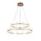 Pendente Bella Candel Fr Gold/br Fosco  21x4w Ø82cmx36cm Jj002