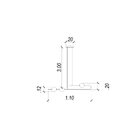 Pendente Bella Candy Dourado 20x110x12cm 30w 2700k 2250lm Oc0