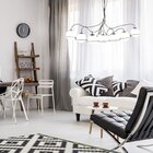 Pendente Bella Carlota 113x14x21cm G9 Preto Yd011