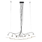 Pendente Bella Carlota 113x14x21cm G9 Preto Yd011