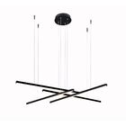 Pendente Bella Fato Preto 120x2x4cm 60w 3000k 3210lm Gd008b