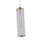 Pendente Bella Flute Oc023g Led 10w 3000k Dourado E Transpare