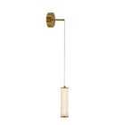 Pendente Bella Flute Oc023g Led 10w 3000k Dourado E Transpare