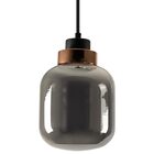 Pendente Bella Fog Rose Gold E Fume 18x25.5cm 10w 3000k 524lm