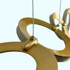 Pendente Bella Ginga Dourado Led 33w 3000k Bb024