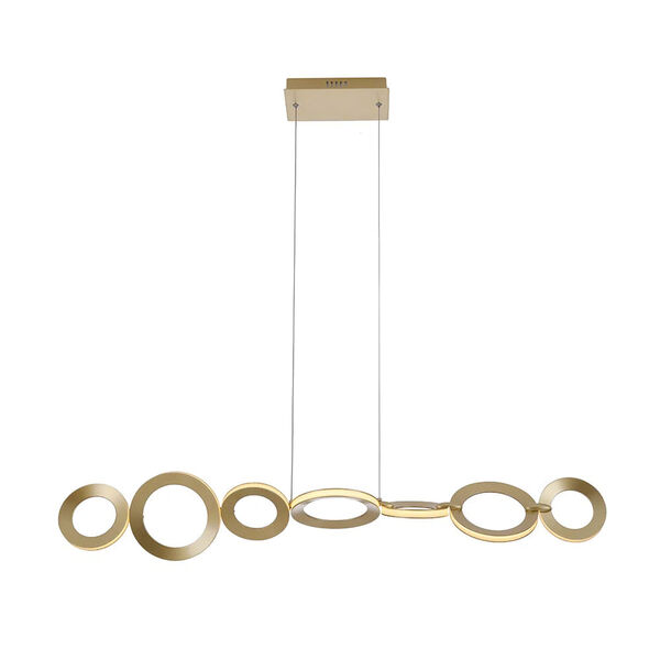 Pendente Bella Ginga Dourado Led 33w 3000k Bb024