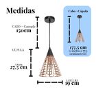 Pendente Bella Grou 19 X 24cm 1x E27 Ci006b