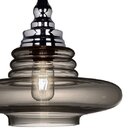 Pendente Bella Hoa Fumê 30 X 37 5cm 1x E27 Ac005s