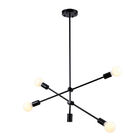 Pendente Bella Ipanema 68x139cm 4x E27 Preto Rm003b