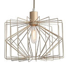 Pendente Bella Kuhi 32x28cm E27 Dourado Md001g