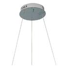 Pendente Bella Loop Cromado E Branco 62x42x2.2cm 48w 3000k 15