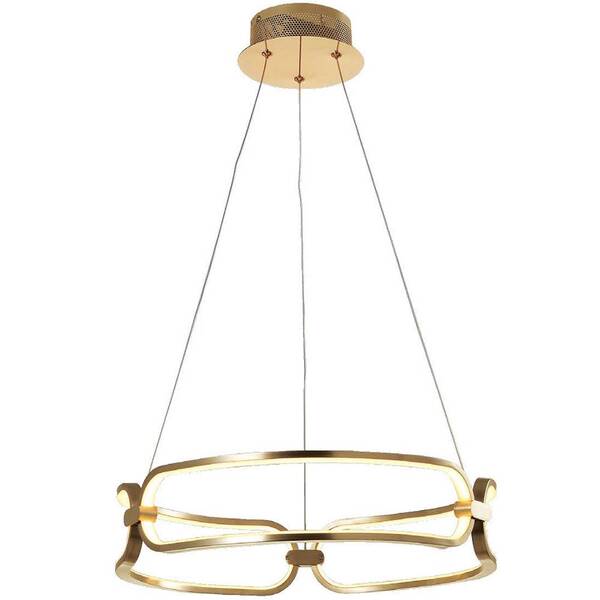 Pendente Bella Lumina French Gold 37w Ø60cm X 9  5cm Bb007g