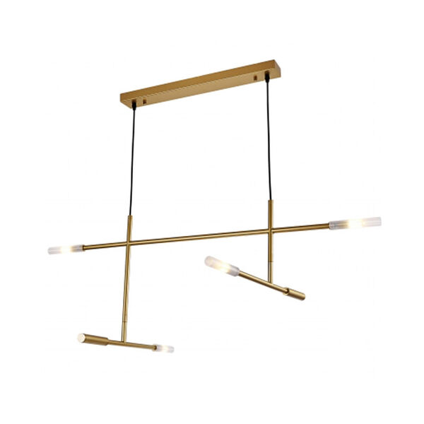 Pendente Bella Malagueta 112x72x43cm G9 40w Dourado Gr002